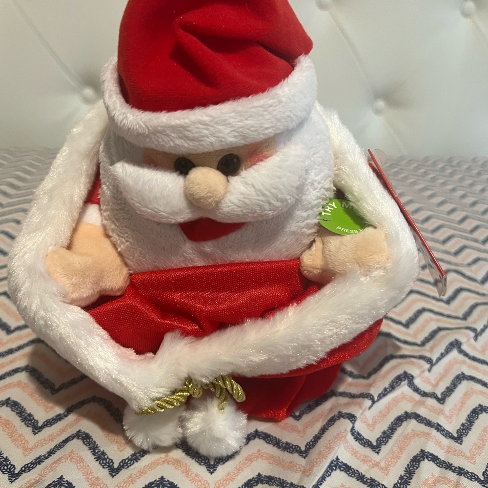 Plush animated singing Santa